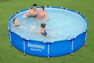 Bestway Steel Pro Frame Pool ohne Pumpe Ø 366 x 76 cm, blau, rund - 7
