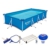 Bestway Steel Pro Gartenpool mit Reiningungsset - Stahlrahmenpool Rechteckig Schwimmbad Blau 400 x 211 x 81 cm mit Reinigung - 1