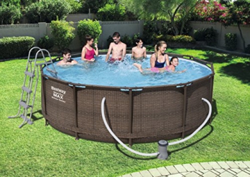 Bestway Steel Pro Max Deluxe Serie Pool Set Pool, 9150 Liter, blau, 366 x 366 x 100 cm - 2