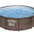 Bestway Steel Pro MAX Ersatz Frame Pool ohne Zubehör Ø 366 x 100 cm, Rattan-Optik (Schokobraun), rund - 4