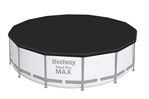 Bestway Steel Pro MAX Frame Pool Komplett-Set mit Filterpumpe Ø 427 x 122 cm, lichtgrau, rund - 9