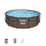 Bestway Steel Pro Max Framepool-Set, rund, mit Filterpumpe & Sicherheitsleiter 366 x 100 cm - 1