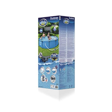 Bestway Steel Pro Max Pool Set 366x76 cm, Frame Pool rund im Set, inklusive Filterpumpe und Getränkehaltern - 3