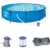 Bestway Steel Pro Max Pool Set 366x76 cm, Frame Pool rund im Set, inklusive Filterpumpe und Getränkehaltern - 1