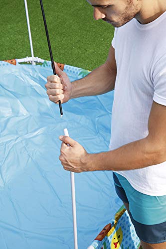 Bestway Steel Pro UV Careful Stahlrahmenpool ohne Pumpe mit Sonnenschutzdach Splash-in-Shade 244 x 51 cm Pool, multi - 9