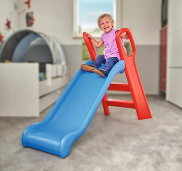 BIG - Baby Rutsche - 118cm lange Rutschbahn, TÜV geprüft, Nutzung für den Hausgebrauch, rot-blaue Rutsche für drinnen und draußen, für Kinder ab 3 Jahren - 7