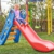 BIG - Fun-Slide - 152cm lange Rutschbahn, Nutzung für den Hausgebrauch, rot-blaue Rutsche für drinnen und draußen, für Kinder ab 3 Jahren - 6
