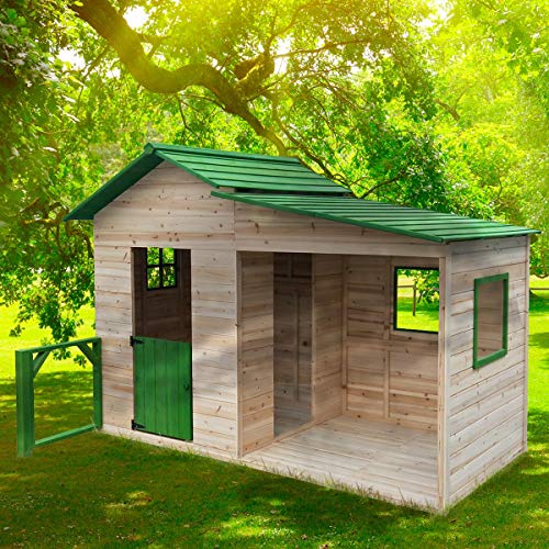 BRAST Spielhaus"Gartenlaube" für Kinder 3qm 244x124x174cm