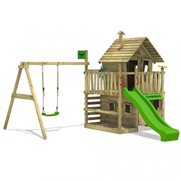 CountryCow Maxi Spielturm Kletterturm Schaukel Baumhaus - 