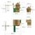 CountryCow Maxi Spielturm Kletterturm Schaukel Baumhaus - 