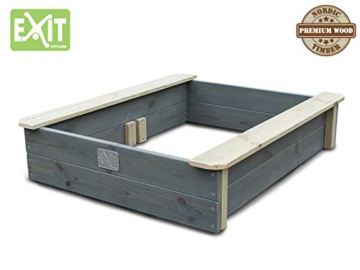 EXIT Aksent Sandkasten mit Deckel / Material: Nordische Fichte / Maße: 94 x 77 x 20 cm / Gewicht: 16 kg - 4
