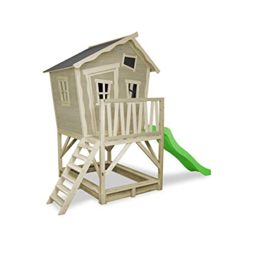 EXIT Crooky 500 Holzspielhaus - graubeige - fur Kinder - wasserdicht - 5