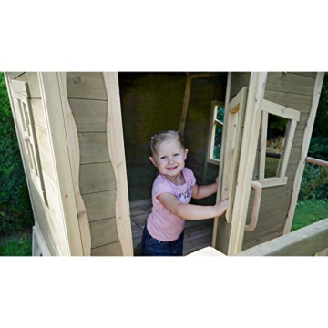 EXIT Crooky 500 Holzspielhaus - graubeige - fur Kinder - wasserdicht - 7