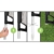 EXIT - Fußballtor Maestro Deutschland - 180 x 120 cm, schwarz, stählernes Fußballtor für Garten, inklusive Torwand, inklusive Verankerungssystem, Logo in Farben der Deutsche Fahne - 9