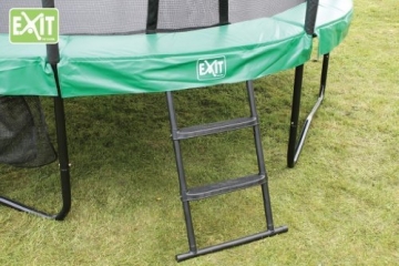 EXIT JumpArenA Oval All-in-1 / 10.95.12.00 / Trampolin mit Sicherheitsnetz, Leiter + Schuhsack / Maße: Ø 244x380 cm x 87,5 cm - 