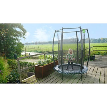 EXIT | Tiggy Junior Trampolin - ø140cm - Gartentrampolin - Outdoor - Inkl. Sicherheitsnetz - 8