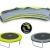 EXIT Twist Trampolin grün/grau Ø 305 cm mit Sicherheitsnetz - 