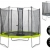 EXIT Twist Trampolin grün/grau Ø 305 cm mit Sicherheitsnetz -