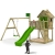 FATMOOSE DonkeyDome Double XXL Spielturm Stelzenhaus Kletterturm Baumhaus mit Schaukel und Rutsche -