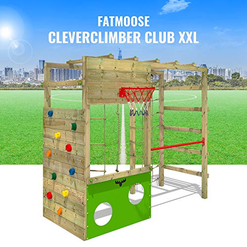 FATMOOSE Klettergerüst Spielturm CleverClimber, Gartenspielgerät mit Sandkasten, Leiter & Spiel-Zubehör - 4