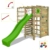 FATMOOSE Klettergerüst Spielturm FitFrame mit apfelgrüner Rutsche, Gartenspielgerät mit Leiter & Spiel-Zubehör - 3