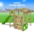 FATMOOSE Klettergerüst Spielturm FitFrame mit apfelgrüner Rutsche, Gartenspielgerät mit Leiter & Spiel-Zubehör - 4