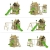 FATMOOSE Kletterturm RebelRacer Super XXL Spielturm Baumhaus Spielgerät Garten mit Rutsche und Schaukel, apfelgrüne Rutsche - 4