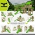FATMOOSE Kletterturm RebelRacer Super XXL Spielturm Baumhaus Spielgerät Garten mit Rutsche und Schaukel, apfelgrüne Rutsche - 5