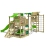 FATMOOSE Spielturm BananaBeach Big XXL Kinder-Spielplatz mit Turmanbau inkl. Holzdach Schaukel Rutsche Sandkasten Hängematte Kletternetz und unbegrenzten Spielmöglichkeiten - 1