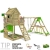 FATMOOSE Spielturm HappyHome Hot XXL Stelzenhaus Baumhaus Klettergerüst mit Schaukel, Surfanbau und Rutsche - 