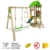 FATMOOSE Spielturm Klettergerüst FriendlyFrenzy Fun XXL mit Schaukel & apfelgrüner Rutsche, Outdoor Kinder Kletterturm mit Sandkasten, Leiter für den Garten - 6