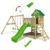 FATMOOSE Spielturm Klettergerüst JazzyJungle mit Schaukel & grüner Rutsche, Spielhaus mit Sandkasten, Leiter & Spiel-Zubehör - 3