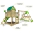 FATMOOSE Spielturm Klettergerüst JazzyJungle mit Schaukel SurfSwing & apfelgrüner Rutsche, Spielhaus mit Sandkasten, Leiter & Spiel-Zubehör - 2