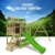 FATMOOSE Spielturm Klettergerüst TikaTaka mit Schaukel & roter Rutsche, Stelzenhaus mit Sandkasten, Leiter & Spiel-Zubehör - 4