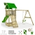 FATMOOSE Spielturm MagicMonkey Ultra XXL Kletterturm Baumhaus mit Schaukel und apfelgrüner Rutsche - 2