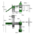 FATMOOSE Spielturm Ritterburg FunnyFortress mit Schaukel & apfelgrüner Rutsche, Spielhaus mit Sandkasten, Leiter & Spiel-Zubehör - 5