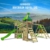 FATMOOSE Spielturm Ritterburg RiverRun mit Schaukel SurfSwing & apfelgrüner Rutsche, Spielhaus mit Sandkasten, Leiter & Spiel-Zubehör - 4