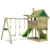 FATMOOSE Spielturm Stelzenhaus JungleJumbo mit Schaukel & apfelgrüner Rutsche, Spielhaus mit Sandkasten, Leiter & Spiel-Zubehör - 6