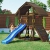 Fungoo Spielturm Buffalo mit blauer Rutsche, 03610 - 1