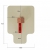 Fungoo Spielturm Carol 1 Kletterhaus mit Dach, geschwungener Rutsche und Kletterwand - Rot - 3