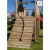 Fungoo Spielturm Carol 3 Kletterhaus mit Rutsche, Schaukel, Kletterwand und Rampe - Gelb - 5