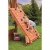 Fungoo Spielturm Giant Kletterhaus mit Sandkasten, Rutsche, Kletterwand, Doppelter Leiter und Rampe - Rot - 2
