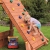 Fungoo Spielturm Giant-Move- Podesthöhe 145 cm mit 2,90 m Rutsche und Doppelschaukel - 2