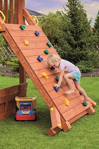 Fungoo Spielturm Giant-Move- Podesthöhe 145 cm mit 2,90 m Rutsche und Doppelschaukel - 2