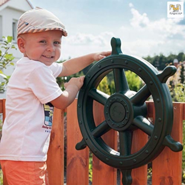 Fungoo Spielturm Giant-Move- Podesthöhe 145 cm mit 2,90 m Rutsche und Doppelschaukel - 4