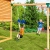 Fungoo Spielturm Kingdom mit Move+ Modul mit Sandkasten, Rutsche und doppelter Schaukel - Blau - 2