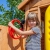 Fungoo Spielturm PARADISE Kletterturm 2,9 m Rutsche Sandkasten Kletterwand Kletterseil - 5