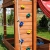 Fungoo Spielturm PARADISE Kletterturm 2,9 m Rutsche Sandkasten Kletterwand Kletterseil - 7