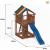 Fungoo Spielturm PARADISE mit Rutsche, Sandkasten, Kletterwand, Kletterseil und Strickleiter - Blau - 3