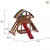 Fungoo Spielturm ROCKET mit Rutsche, Sandkasten, doppelter Leiter und schräger Kletterwand - Blau - 3